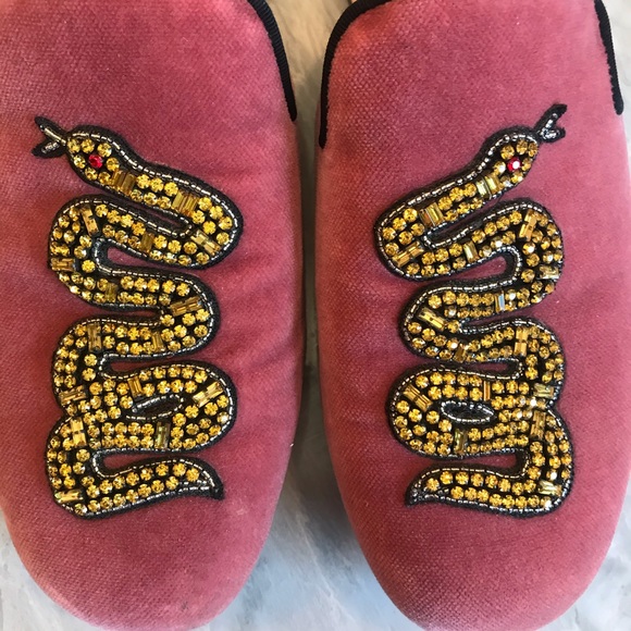 Gucci jeweled snake mules sz 36 - Picture 4 of 5